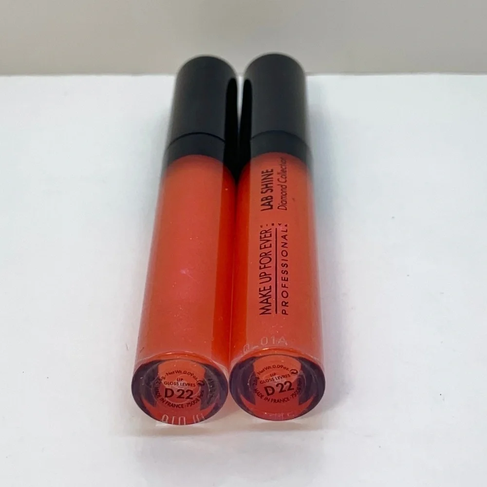 2x Make‎ Up For Ever Lip Gloss Diamond Papaya D22